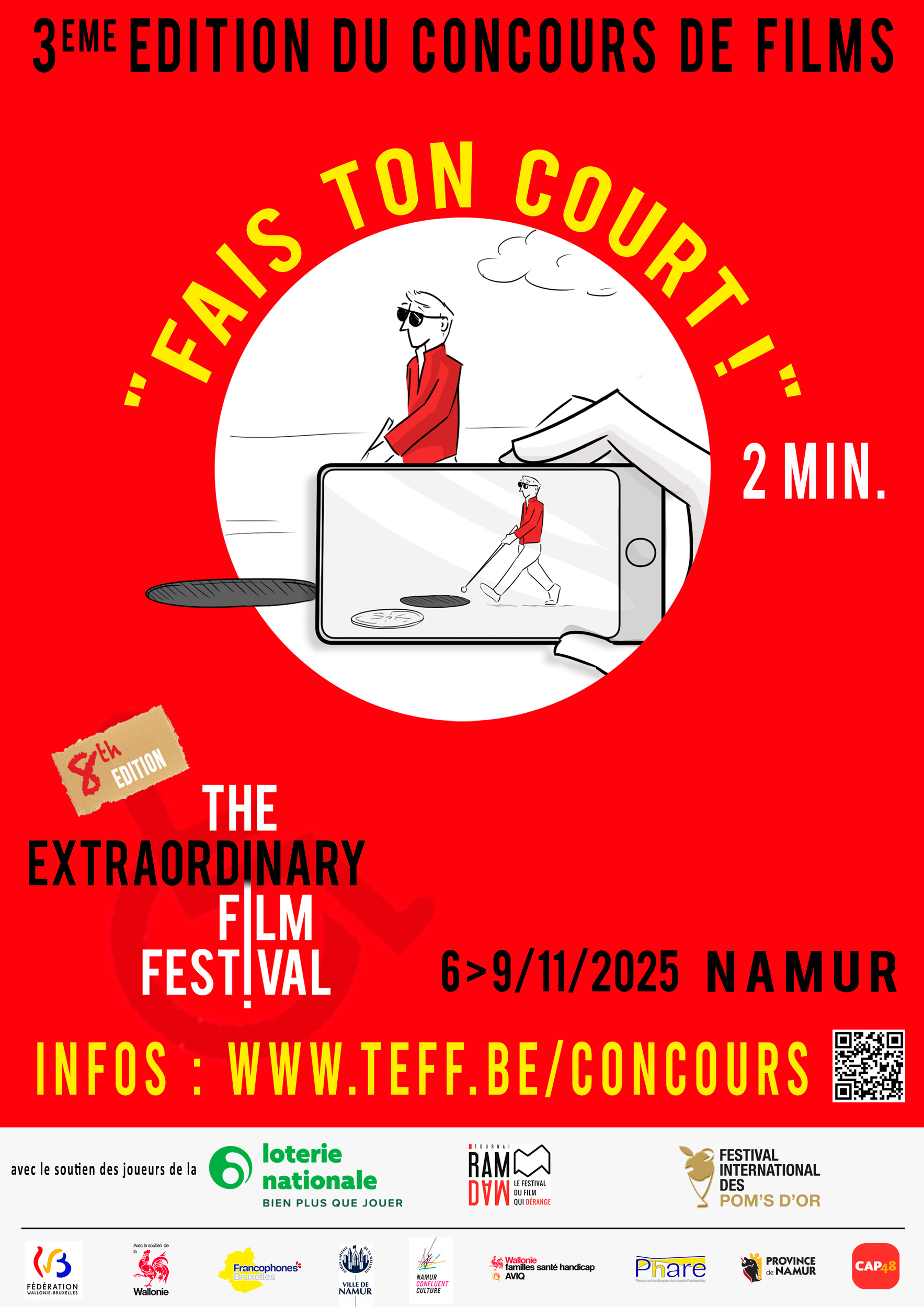 Affiche concours Fais ton court! 2025
